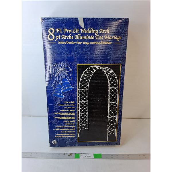 8 Ft. Pre Lit Wedding Arch- Does Not Power On - PICK UP ONLY
