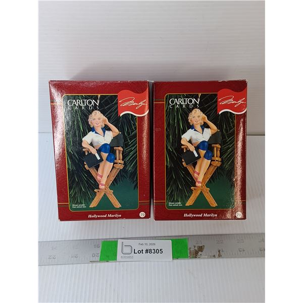 (2) Marilyn Monroe Tree Ornaments