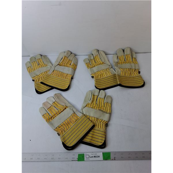 (3) Pairs of Kosto Work Gloves- Approx. L