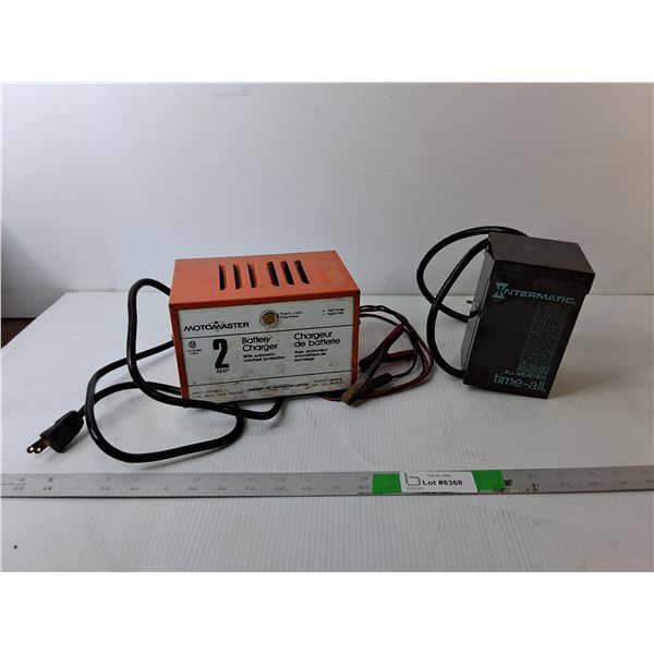 Motomaster Battery Charger & Intermatic Time-All- Untested