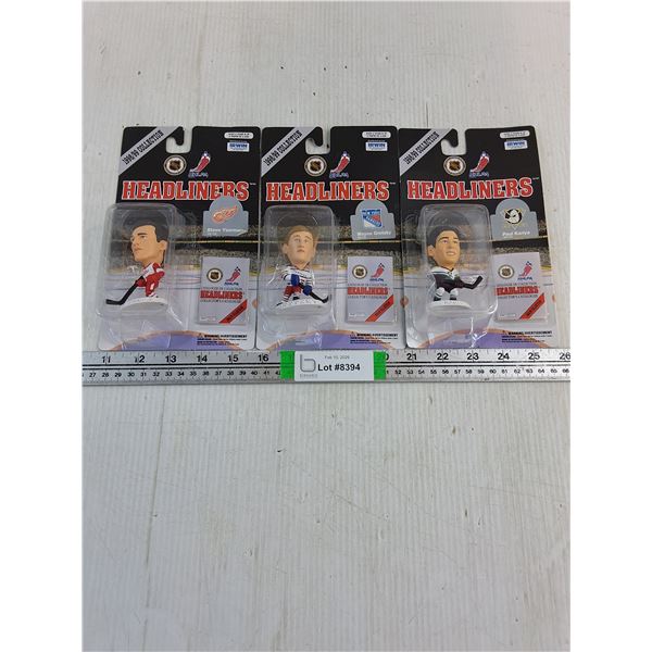 (3) 1998-99 Headliners Featuring Gretzky,Yzerman and Kariya
