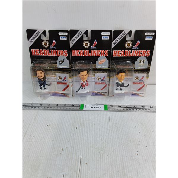(3) 1998-99 Headliners Featuring Simon,Yzerman and Kariya