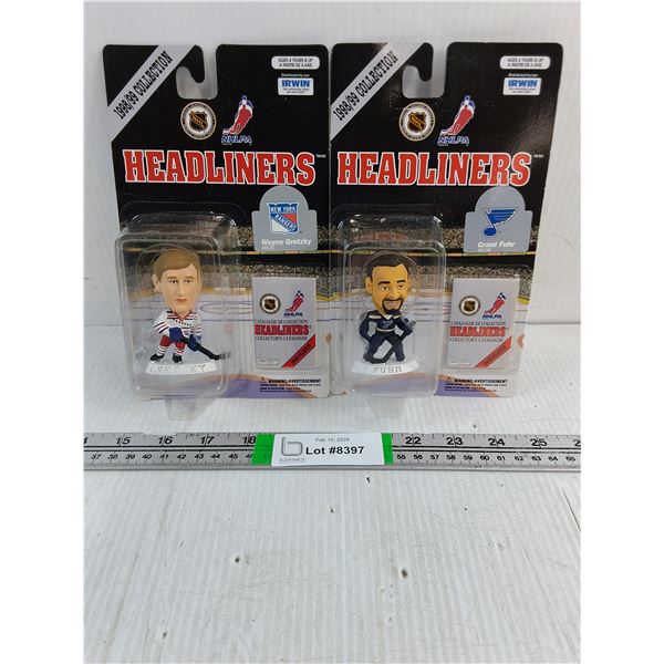 (2) 1998-99 Headliners Featuring Gretzky and Fuhr