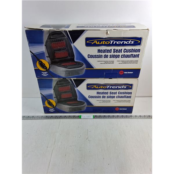 (2) Autotrends Heated Seat Cushions-appear new-untested-as is - PICK UP