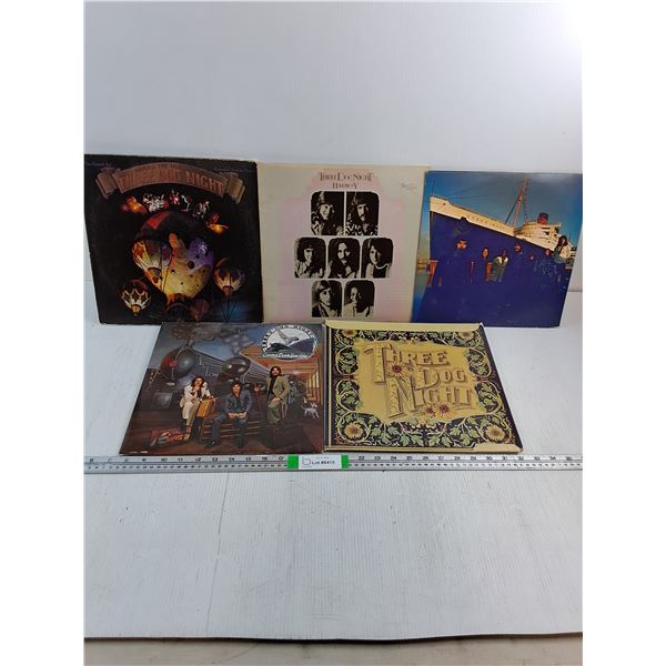 (5) LP's Featuring Three Dog Night