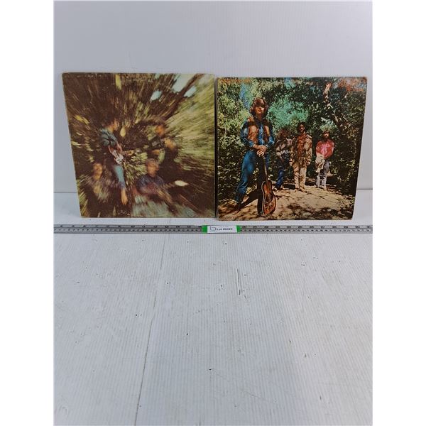 (2) Vintage Creedence Clearwater Revival Albums-Green River and Bayou Country