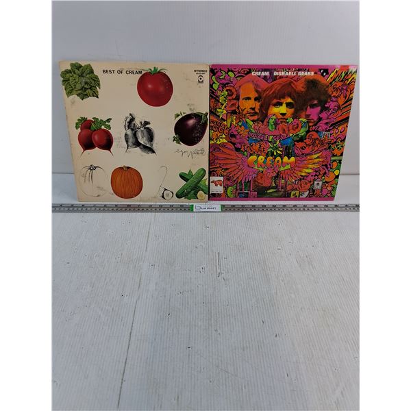 (2) Vintage Cream Albums-Best of Cream and Disraeli Gears