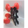 Image 2 : (2)10lb Barbells With Stand - PICK UP ONLY