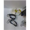 Image 2 : (4) Husky  Velcro Storage Straps, (2) Solar Flood Lights, Lifting Sling