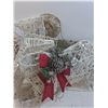 Image 3 : * Canvas 4" Deer and 3" Sleigh With Cool White LED Lights - PICK UP ONLY