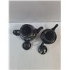 Image 3 : (2) Black Ceramic Teapots- (1) From Royal Canadian Art Pottery