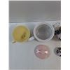 Image 2 : (2) Ceramic Teapots And Vintage Melitta Ceramic Pour-Over Coffee Filter