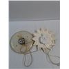 Image 3 : Vintage Timex Daisy Flower Electric Wall Clock,  Vintage Atlanta Giftware Handcrafted Antique Style 