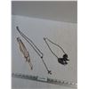 Image 1 : (3) Necklaces- Rosary, Horse Pendant, Layered