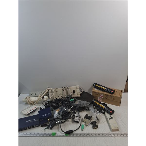 (3) Power Bars, Netherlands Gigabit Switch, (3) Lenovo ThinkPad Batteries Appear NIB, Misc