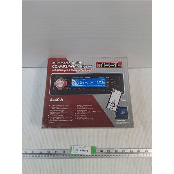 Multimedia In Car CD/MP3/WMA Player