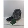 Image 1 : Skechers Shoes- Size 9, Elmwood Backpack, Cap - L
