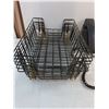 Image 4 : (2) Land Line Office Telephones - Untested, As is, (6) Metal Wire Organizer Trays