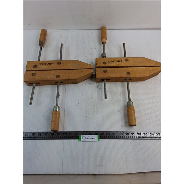 (2) Craftsman Wooden Vice Blocks