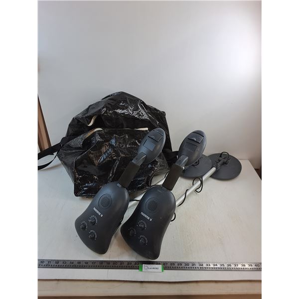 (2) Prospector 10 Metal Detectors w/Tote Bag - Untested, As is