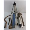 Image 2 : Assorted Old Hand Tools, Tristar Tripod, Drain Buster - PICK UP