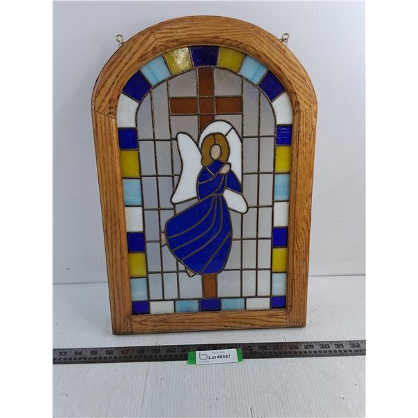 Religious Stained Glass Wall Decor - 13.5" x 20" - PICK UP