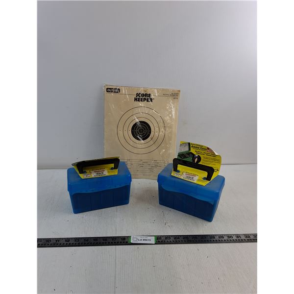 (2) Plastic Ammo Cases- Bullet Tip Protection, Shooting Targets
