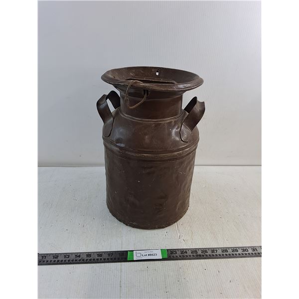 Vintage Metal Cream Can - Decor , H 15" - PICK UP