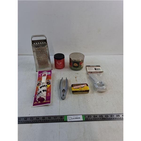 (2) Bath & Body Works Candles, Cheese Grater, Lint Roller