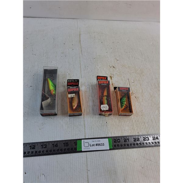 (4) Rapala Fishing Hooks