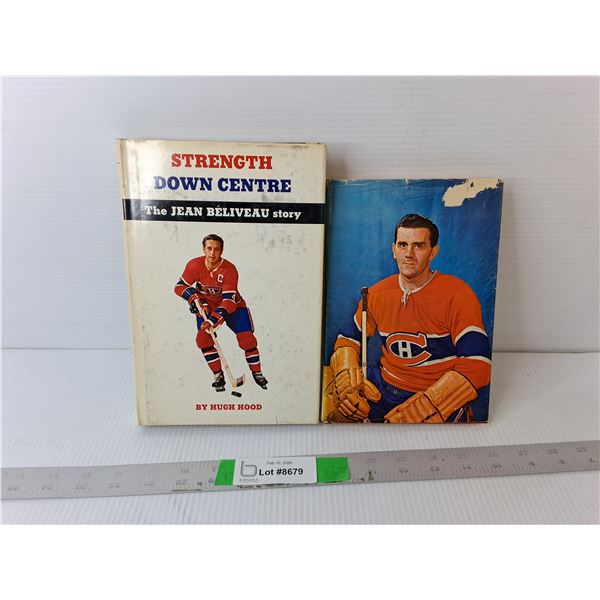 (2) Vintage Hockey Books- The Jean Beliveau Story & Rocket Richard