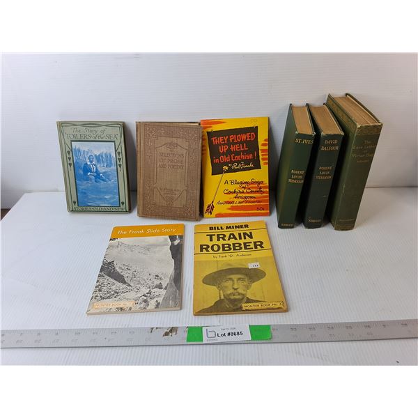 (8) Vintage/Antique Books- Love Letters of Victor Hugo, Selections of Prose & Poetry, Misc.