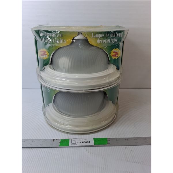 (2) Decorative Ceiling Lights- Appear NIB