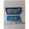 Image 1 : (2) Metal License Plate Frames- Sealed