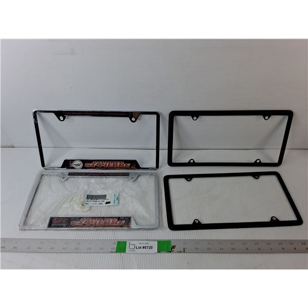 (4) Metal License Plate Frames