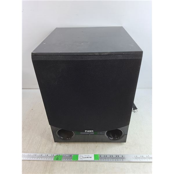 *Fidek Subwoofer - Powers On, As Is, 13" x 15" x 17", PICKUP ONLY