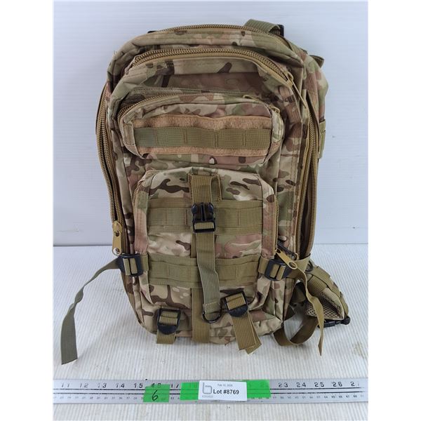 Camo Backpack 17" x 11"