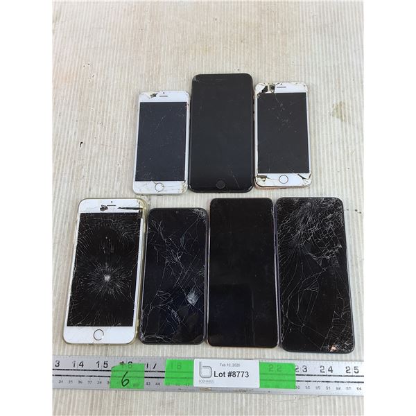 Assorted Smartphones - Apple, Motorola & Samsung  - As Is, For Parts