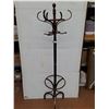 Image 1 : * Wooden 6' Swivel Coat Rack - Missing 1 Hook, As is - Pickup Only