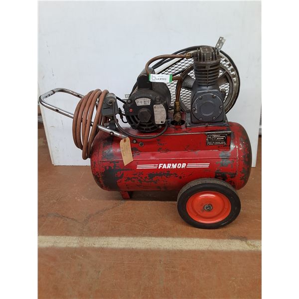 * Forney "Farmor" 62B-T Air Compressor w/Air Hose - Powers On - Cannot Ship