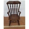 Image 2 : * Vintage Wooden Child-Size Rocking Chair - 31x23x15" - Pickup Only