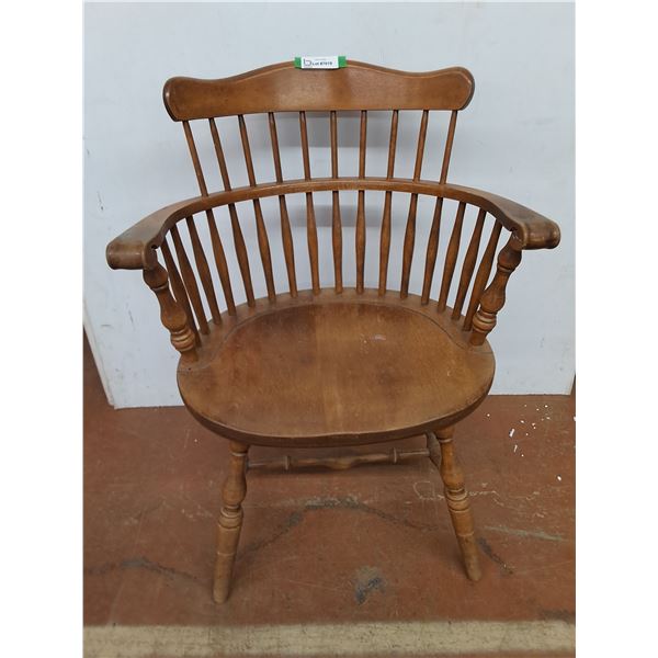 * Vintage Wooden Dining Chair - 33x25x18" - Pickup Only