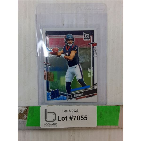 C.J. Stroud Houston Texans Optic Rookie Card, Cannot Authenticate