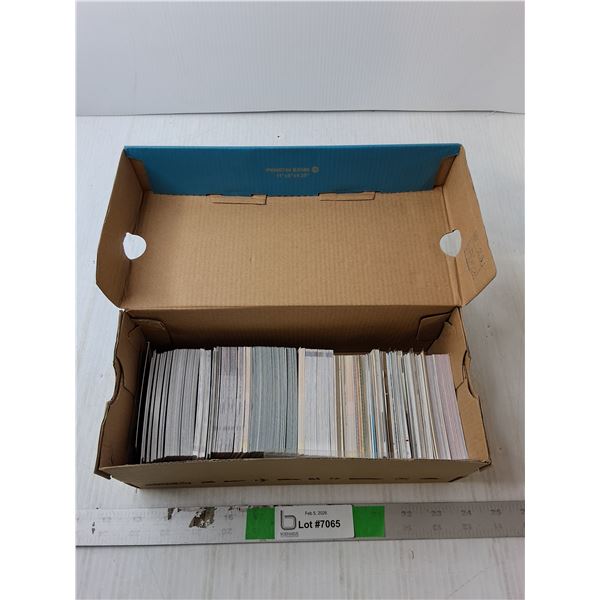 Box of Various Sports Cards- NFL, NHL, MLB, Misc. Cannot Authenticate