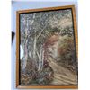Image 3 : (2) Framed Nature Paintings & Pioneer Style Tray Up to 18.25" x 14.25", Pickup Preferred