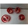 Image 2 : (4) Ruby Red Glasses
