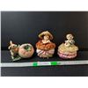 Image 1 : (3) Ceramic Trinket Dishes Up to 5.75"