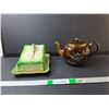 Image 1 : Vintage Ceramic Cheese Saver & Teapot