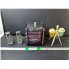 Image 1 : Glass and Tupperware Salt & Pepper Shakers, Ice Bucket