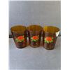 Image 2 : (6) Decorative Glasses- Winter & Roses